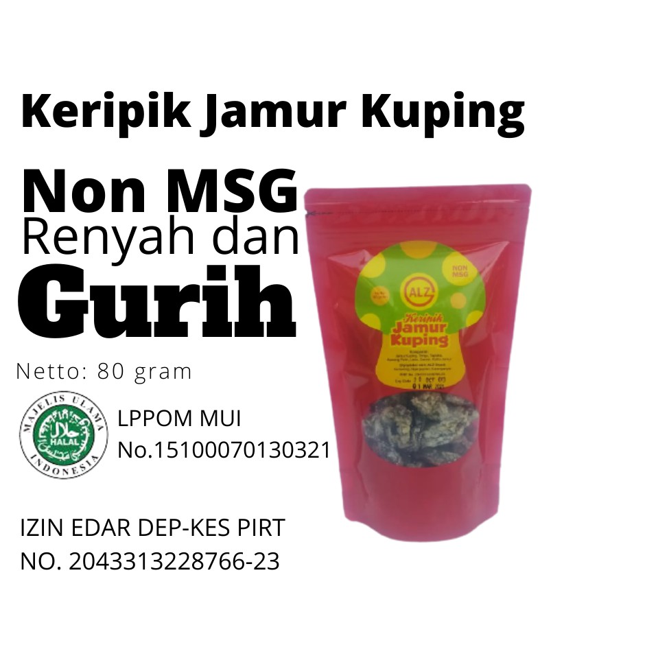 

Keripik Jamur Kuping ALZ Oleh oleh Kemuning