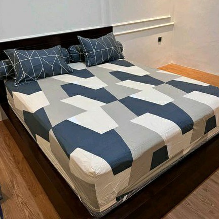Promo Sprei King 180x200 Homemade Motif Mocca Katun Premium Beverly