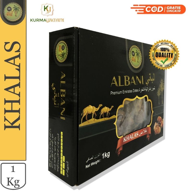 

Kurma Khalas Albani Premium Jumbo 1 Kg / Kurma Date crown / Kurma Saad Khalas / Oleh Oleh Haji Umroh