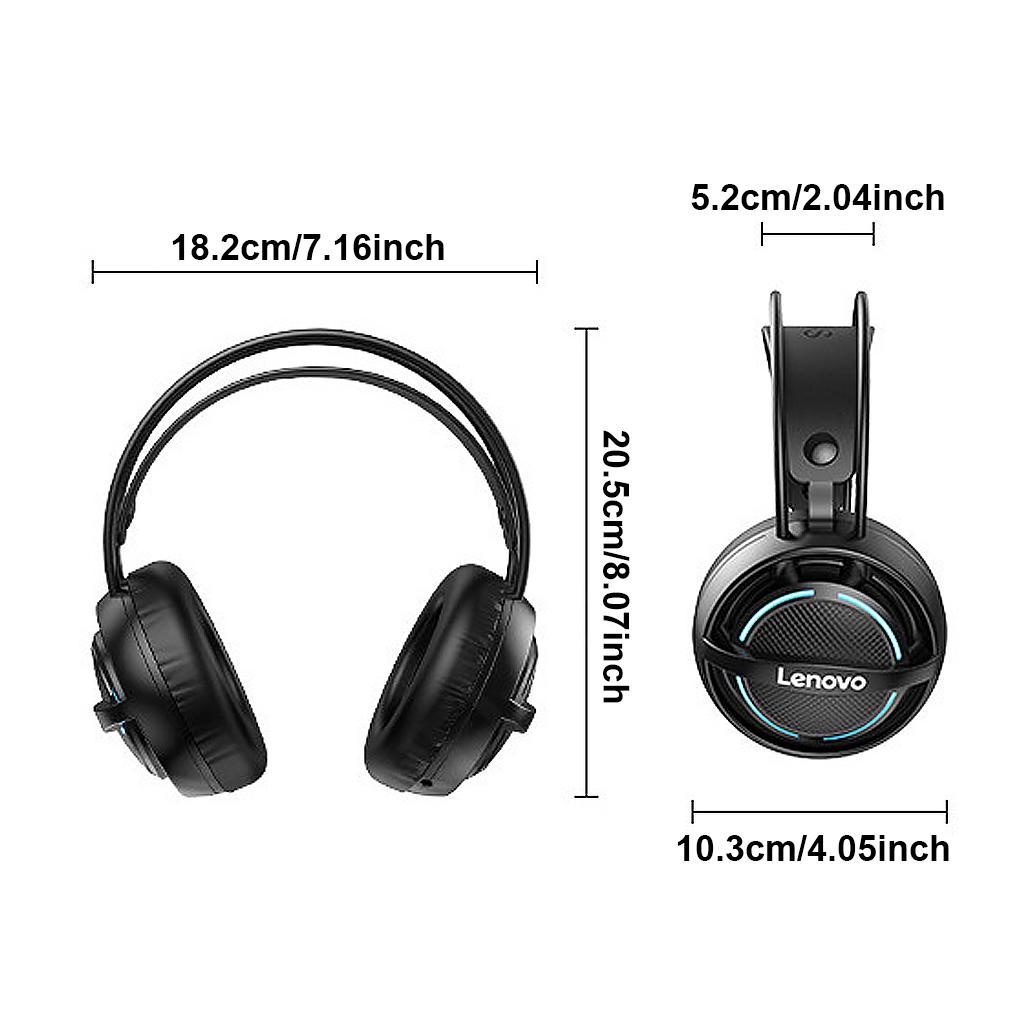 Lenovo G30 Headphone Gaming Kabel Dengan Kontrol Volume Untuk Komputer / Laptop (house2020)