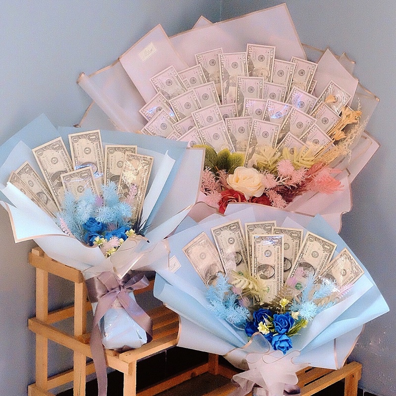 [Bucket Bunga] MONEY BUCKET UANG ASLI