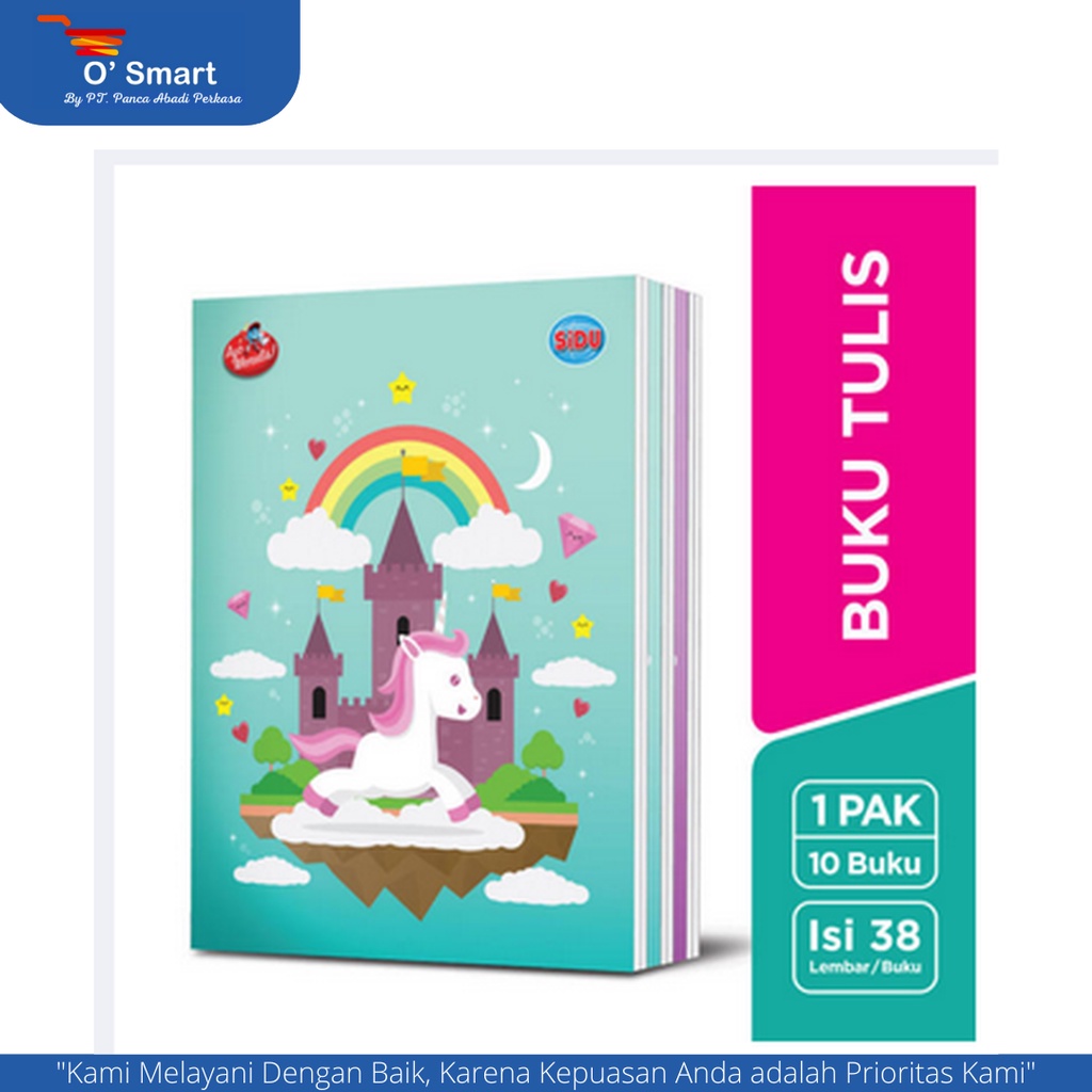 

SIDU Buku Tulis Sinar Dunia 38 Lembar (1 Pack Isi 10 Pcs)