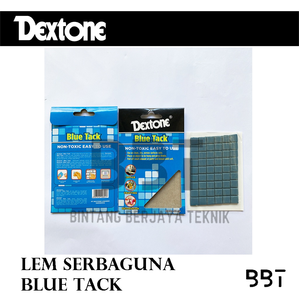 

Dextone Blue Tack BlueTack / Lem clay / Lem Dekorasi / Lem Dekor
