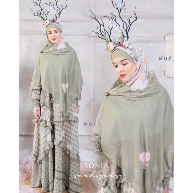 SONIA set 4in1 - wonderland series by Cynthia Mahendra signature Jawhara syari