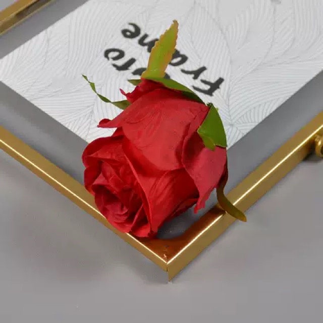 BUNGA ARTIFICIAL PREMIUM VINTAGE ROSE ECER PER PCS TANPA TANGKAI BUNGA HIAS DEKORASI BUKET TANAMAN ARTIFICIAL-Maroon