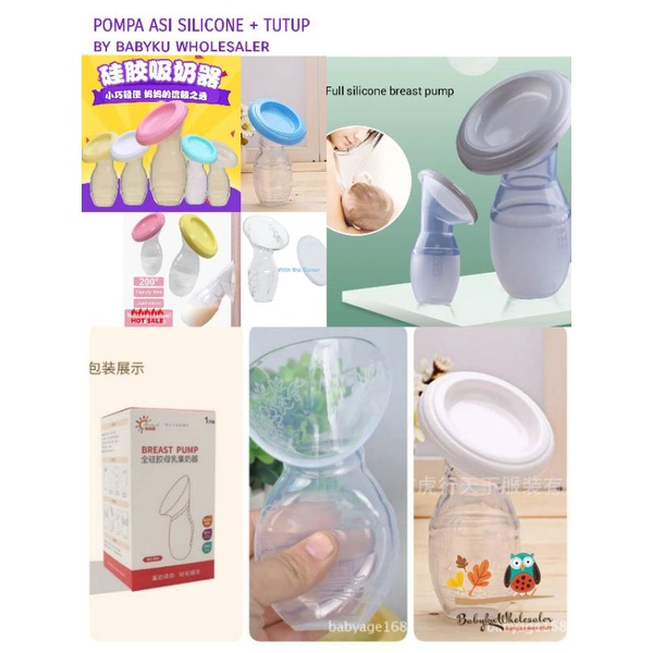 Pompa asi manual silikon - silicone breast pump - tabung