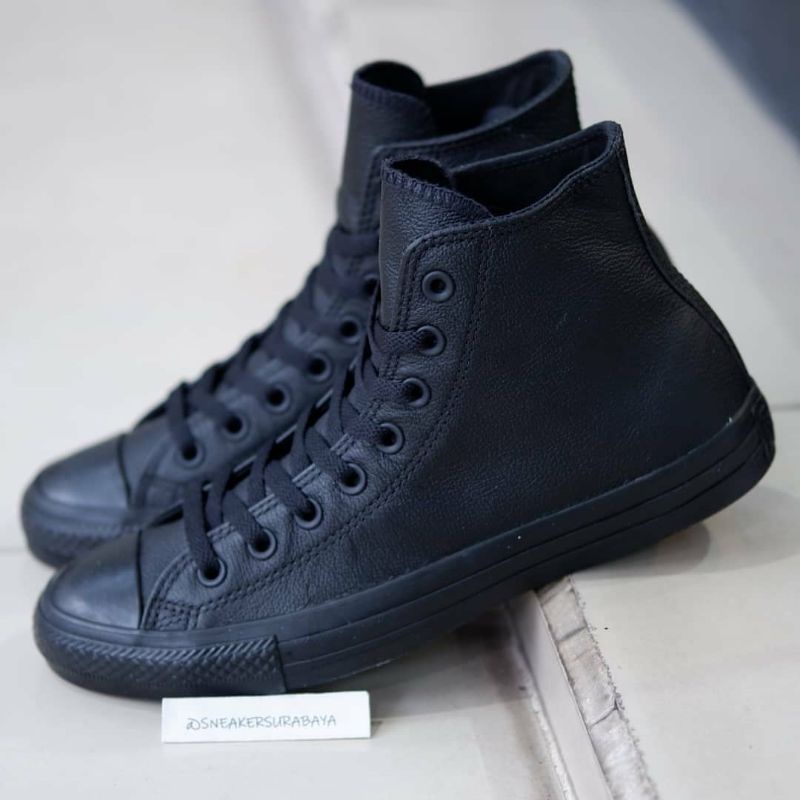 Converse Chuck Taylor Hi Mono Black Leather