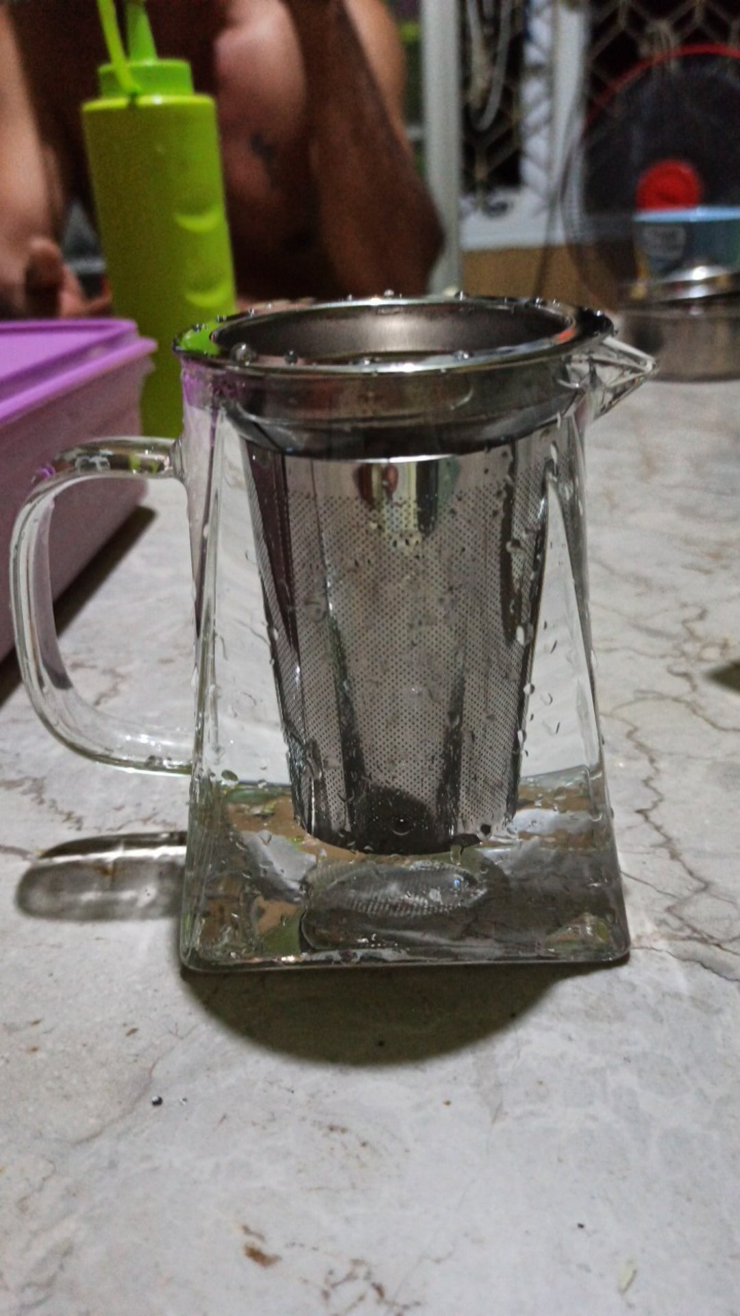 Teko Teh Kaca Kotak High Borosilicate / Teapot Square Heat Resistant / Tea Pot Infuser 550ml 750ml