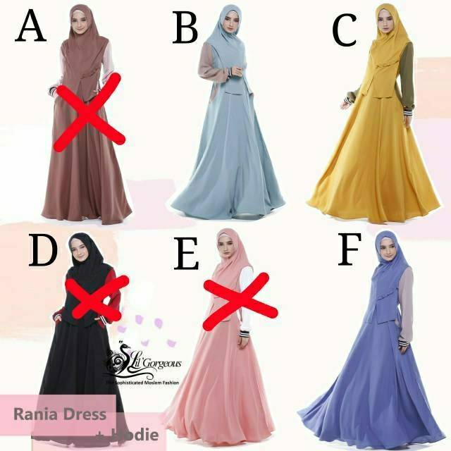 Gamis syari ceruty SALE rayna lilgorgous