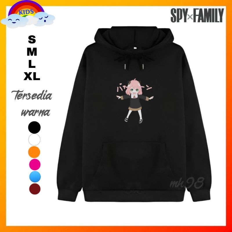 Spy family Anime Anya jaket hoodie sweater Anak Anime spy family Jaket anya spy family/Jaket anya an