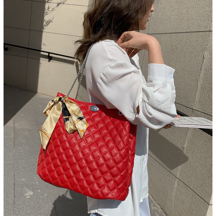 JK 789 1KG MUAT 3PCS TAS TOTE BAG WANITA SYAL FASHION IMPORT
