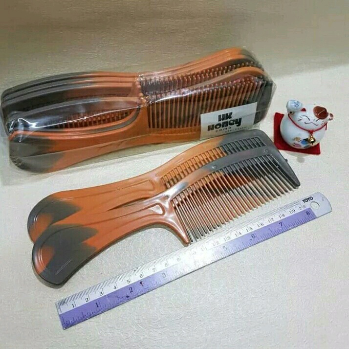 PROMO!! SISIR RAMBUT CORAK COKLAT GAGANG