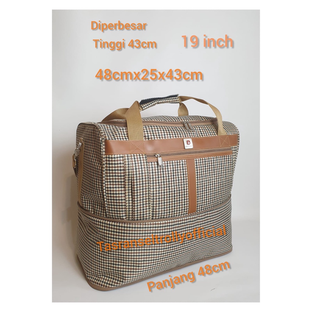 Tas Pakaian Travel Bag Polo Interclub 48x25x26 up 43cm 100%original