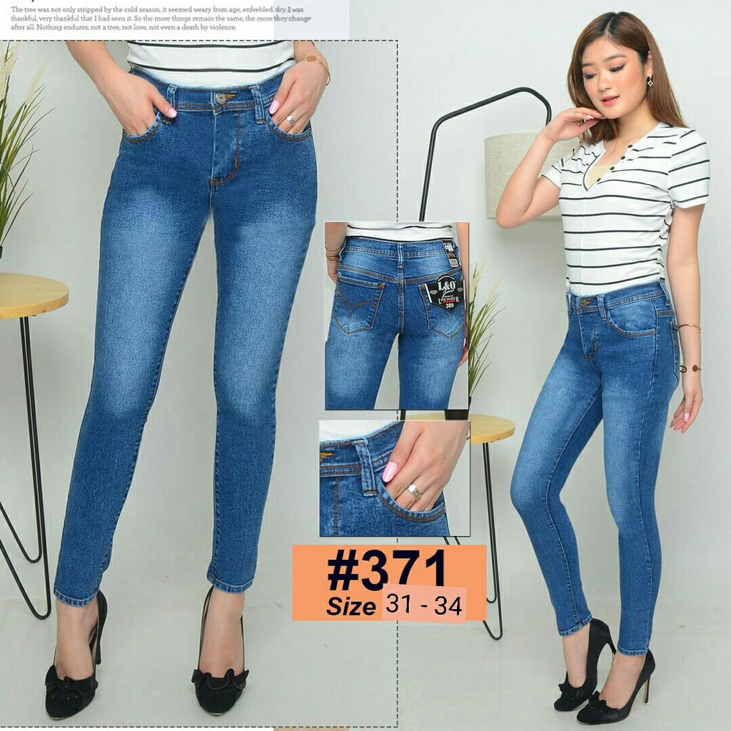 ( Size 31 - 34 ) MC girl Celana Jeans Polos Jumbo Wanita / Celana Jeans Lgo Skinny Panjang Cewek