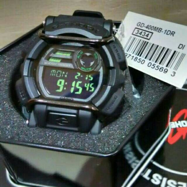 Jam Tangan Casio G-Shock Original Pria GD-400MB-1 Best Seller