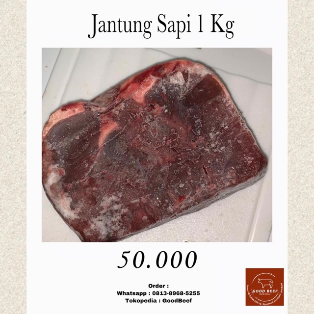 Jantung Sapi 1 Kg Shopee Indonesia