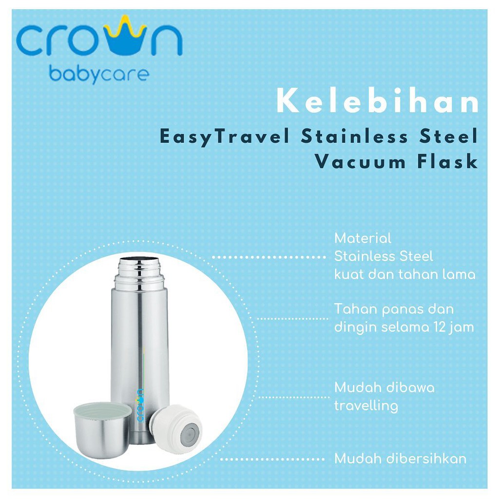 Crown (500 ml) easyTRAVEL Thermos / Termos Bayi