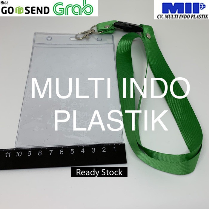 

Tali id card/tali nametag/lanyard hijau/plastik id card/uk 10 x 14 cm