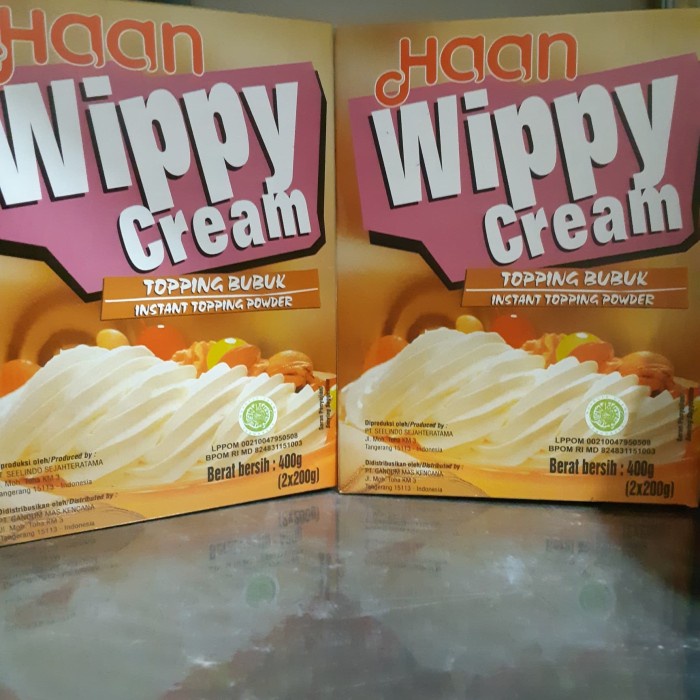 

Krim- Haan Wippy Cream Bubuk 400Gr/ Whipping Cream Bubuk/ Haan Whipped Cream -Krim.