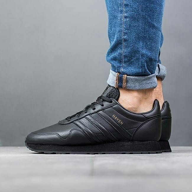 adidas haven leather black