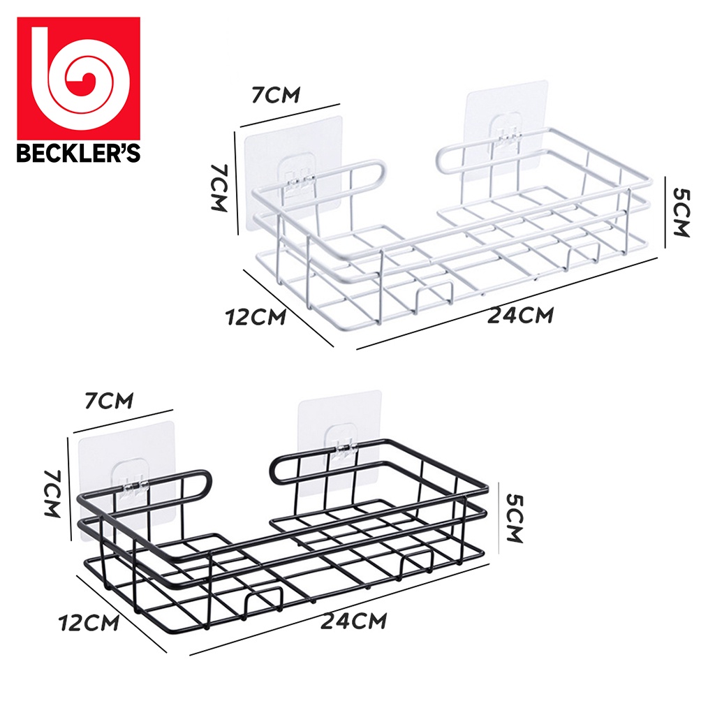 Rak Besi Kamar Mandi Tempel Dinding / Rak Serbaguna Tanpa Paku / Rak Dinding dengan perekat
