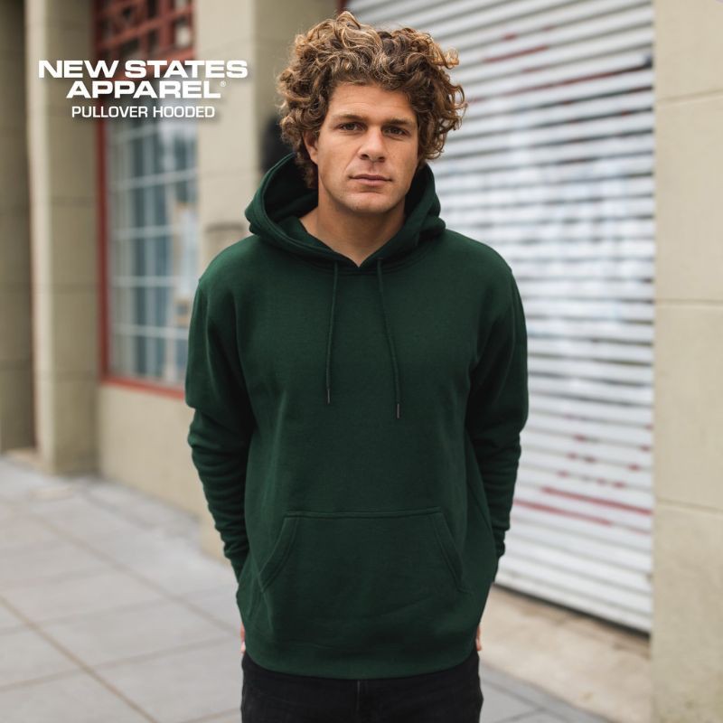 jaket polos hoodie new states apparel bahan premium