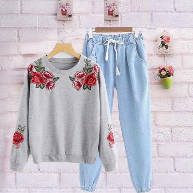 LIZA COLLECTION / DAMAI FASHION - SETELAN ANANDA ROSE