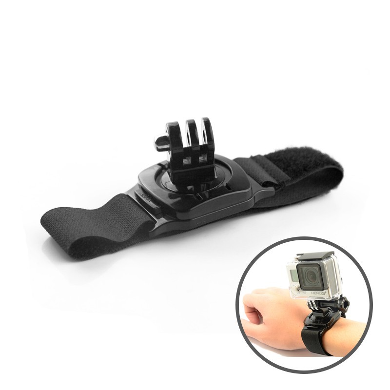 Rotation Wrist 360 Derajat Hand Strap Band Mount for GoPro Xiaomi Yi