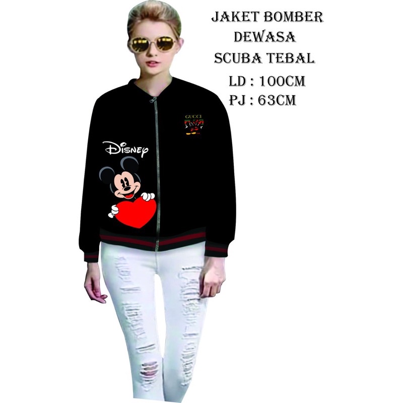 JAKET BOMBER CEWEK WANITA DEWASA SCUBA
