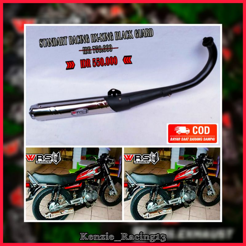 Knalpot Rx King Rx Special Standar Racing Peredam Black Guard Wrs Exhaust