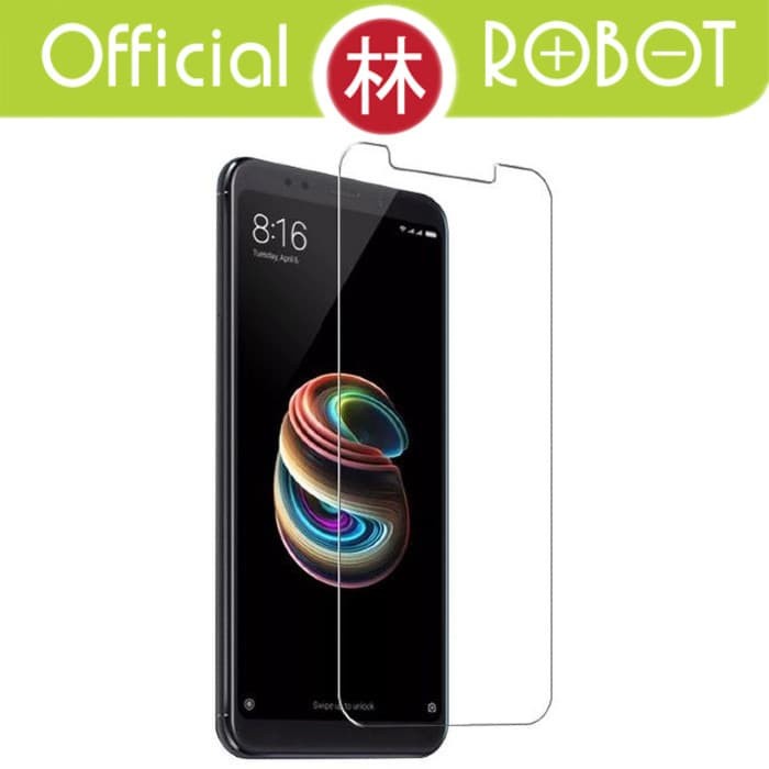 Robot Tempered Glass For Redmi 5 Plus Anti-oil &amp; Fingerprint 2.5D