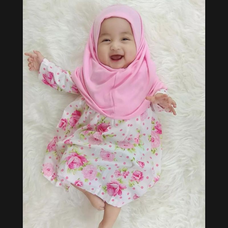 Jilbab Bunga Tila Anak bayi Instan 0-3 Tahun Bahan Lembut Adem | Hijab baby sekolah Tk newborn lucu Premium kekinian | Kerudung Perempuan Sd Terbaru 6-12 Bulan