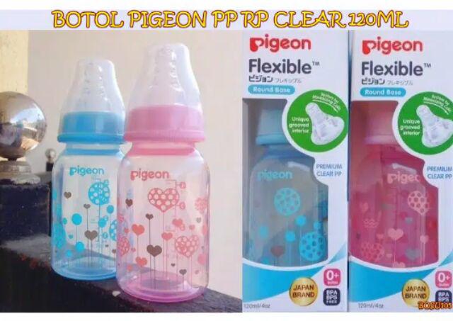 PIGEON Botol Susu PP Clear RP 120Ml | Shopee Indonesia