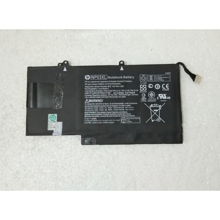 Baterai HP Pavilion NP03XL HSTNN-LB6L 760944-421 TPN-Q146 TPN-Q147