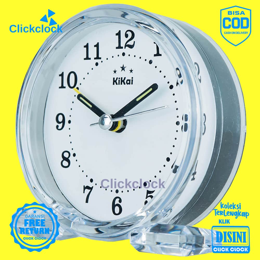 Jam Weker Quartz Jam Meja Masjid Minion Kaligrafi Kaiwa 8888 Kecil Unik Lucu Step Movement