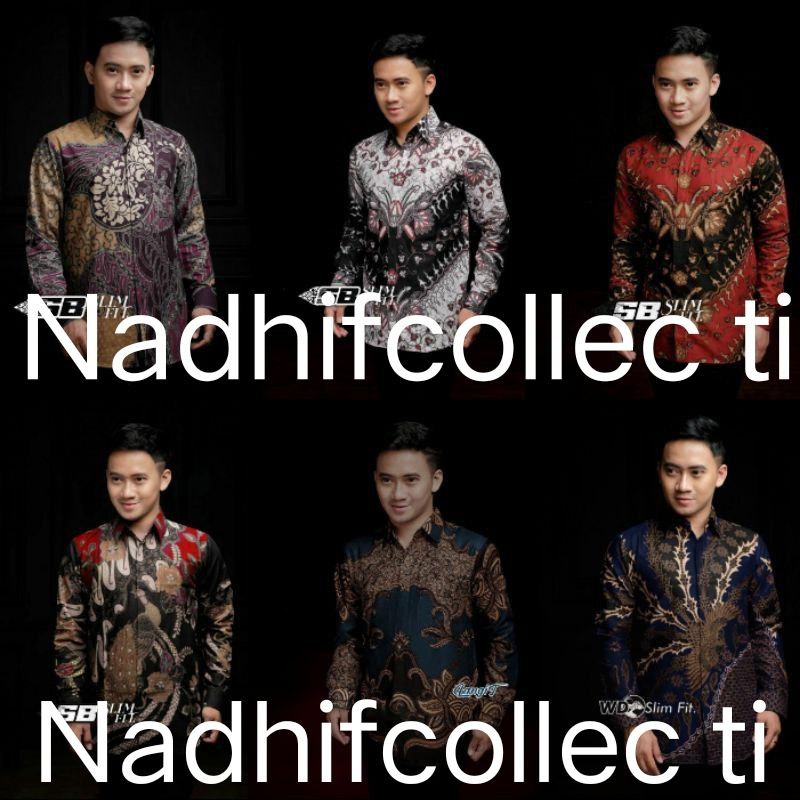 BAJU  Kemeja Batik Slimfit exclusive original butik Atasan Batik Seragam M L XL XXL