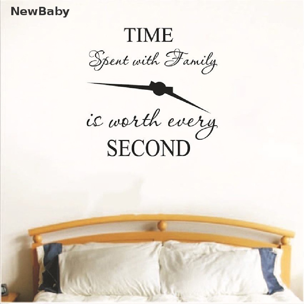 1pc Stiker Dinding Decal Desain time spent with family is worth every second