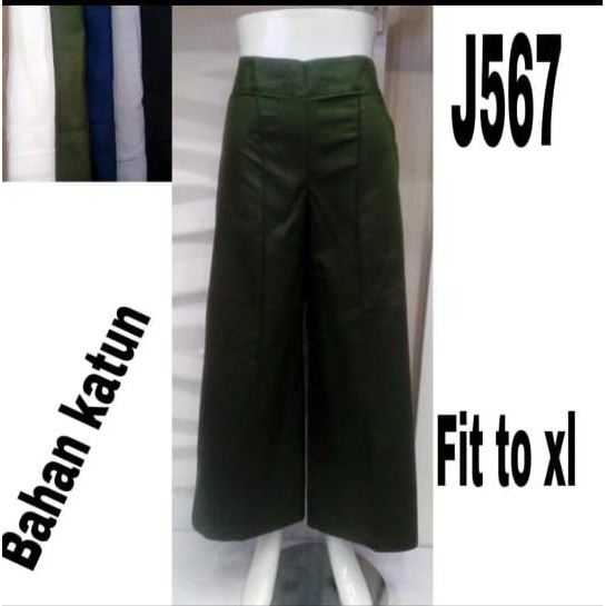 J567, Celana Kulot Wanita Bahan Katund