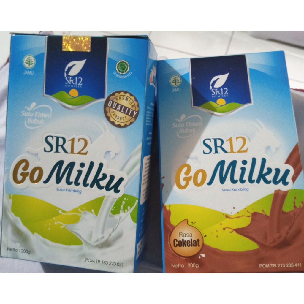 

GO milku / GO Milku SR12 / Susu Kambing Etawa SR12 / Susu Kambing Etawa / Susu Kambing Herbal / Susu Kambing Murni / Susu Kambing Etawa Bubuk / Susu Kambing 200 gram / Susu Kambing Rasa Coklat / Susu Bubuk