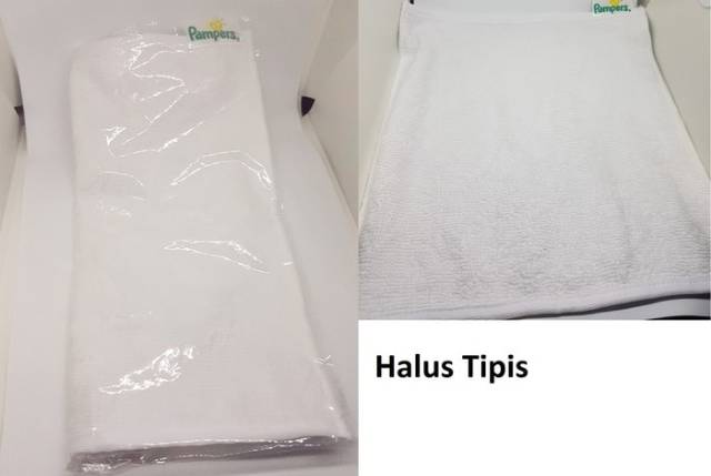 handuk sport muka kecil simple travel magic towel lap putih polos / handuk hadiah