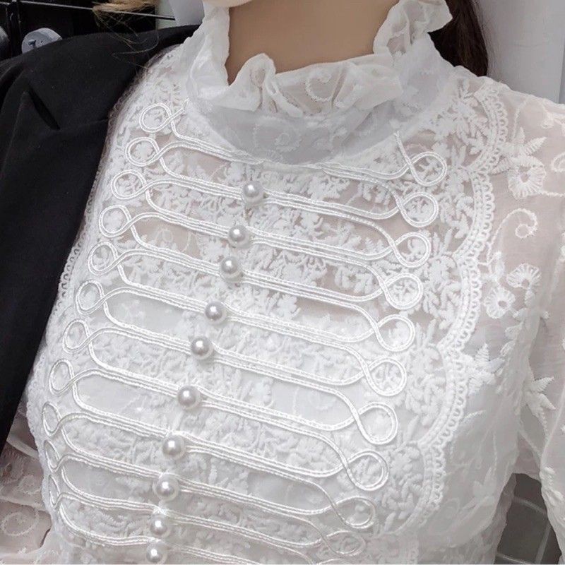 MDLV ~ BM 2951 BRITANICA LACE TOPS // ATASAN LENGAN PANJANG // FASHION IMPORT WANITA