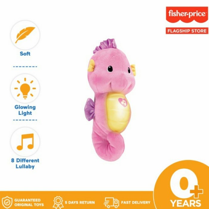 FISHER PRICE Soothe &amp; Glow Plush Doll Music Lullaby Boneka Baby Toys