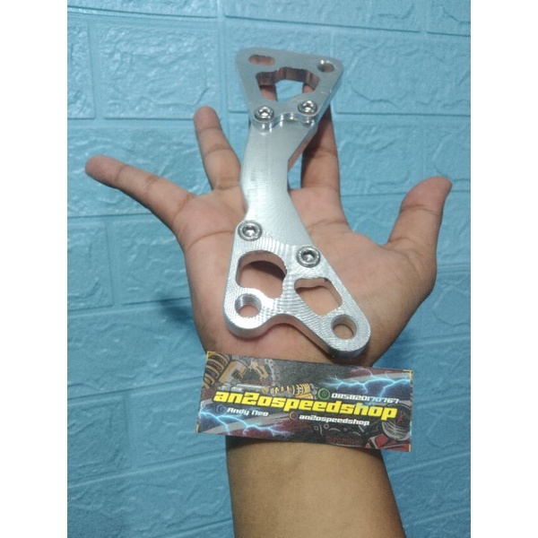 breket knalpot Yamaha thailand/breket knalpot cnc Mio Fino soul/breket dudukan knalpot Yamaha Mio