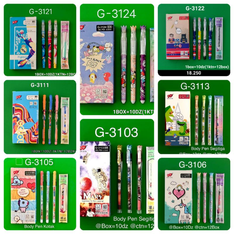 

(12+1) Bulpen Lovein/ Bulpen Zhi xin/ Mata Pena 0,35mm/0,38mm/0,5mm