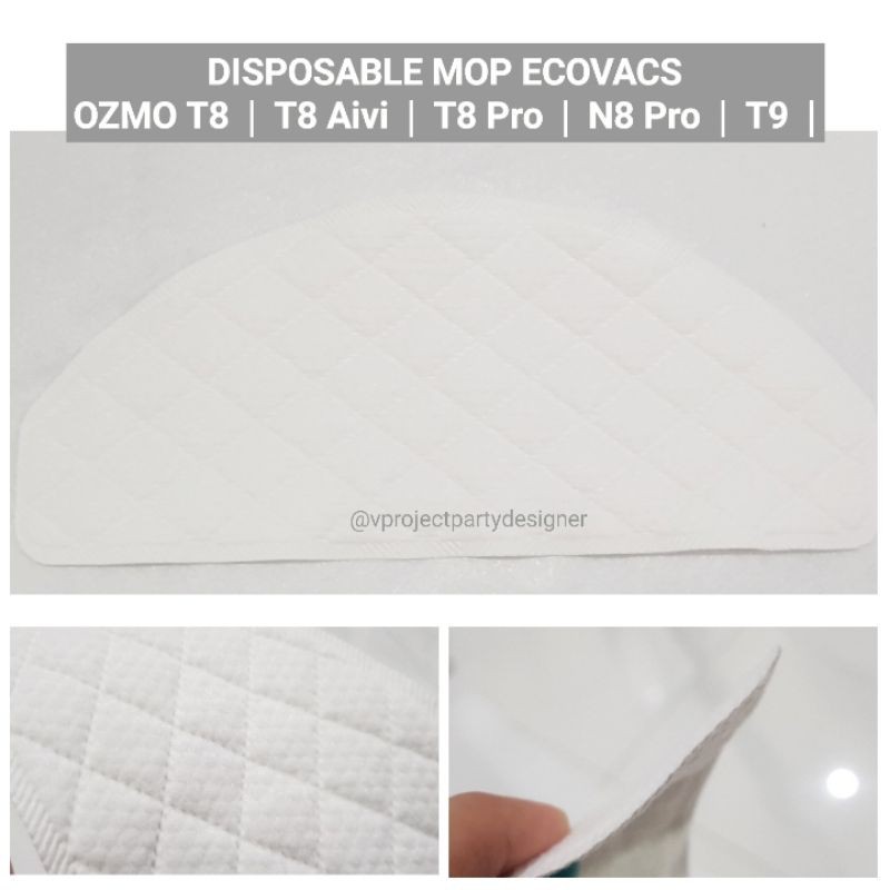 Disposable Cleaning Cloth Ozmo T8 Aivi Ozmo Pro / Mopping cloth Ecovacs / Mop Cloth