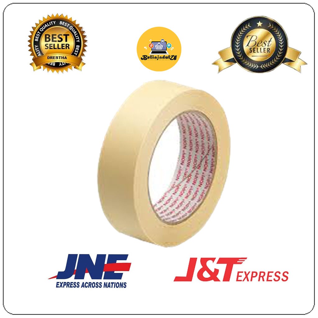 Beliajadulu88 masking tape 24 dan 48 / lakban kertas 1 INCH &amp; 2 INCH / GIANT TAPE PAJERO