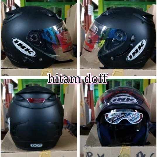 HELM INK CX22 DOBEL VISOR (dua kaca) KW