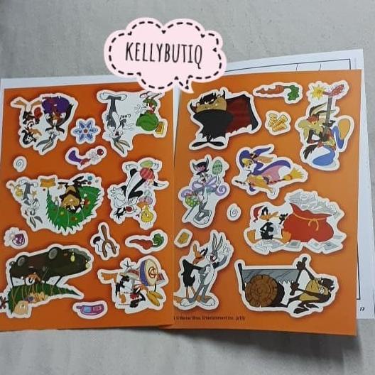 jual Buku Aktivitas Anak Dan Mewarnai Karakter Looney Tunes Set Sticker
