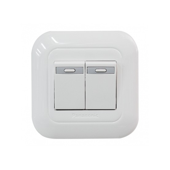 Saklar Seri / Ganda Tanam Panasonic WEJ 5531 + Plat WEJ 78029 Wide