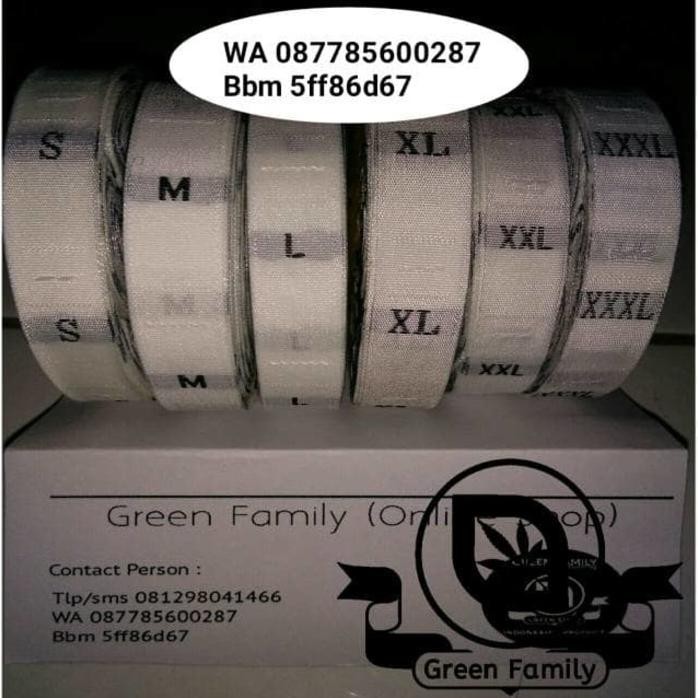 

Label Size / Label Baju Warna Putih (S - Xxxl) Best Quality